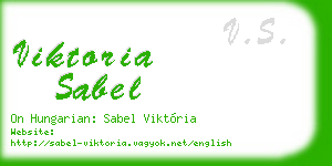 viktoria sabel business card